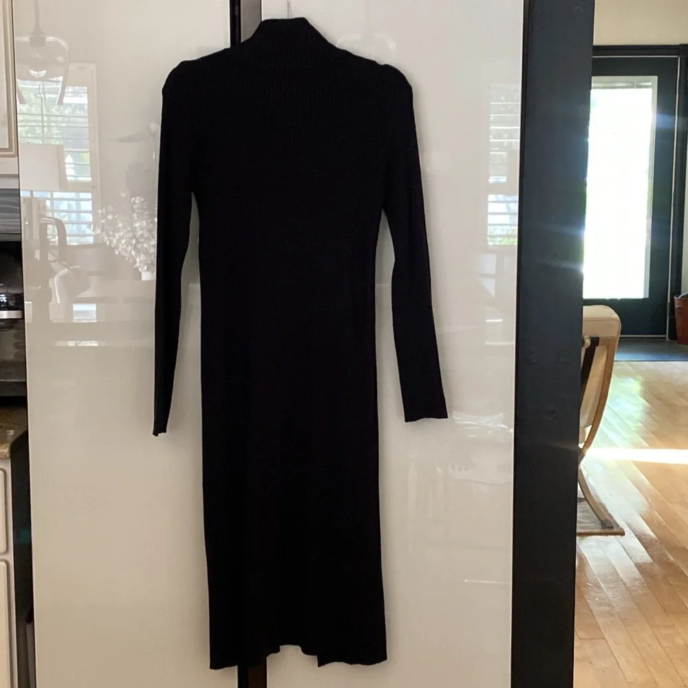 FATE by LFD black, midi, double zip, long sleeve cardigan, New w/o tags - Picture 5 of 5